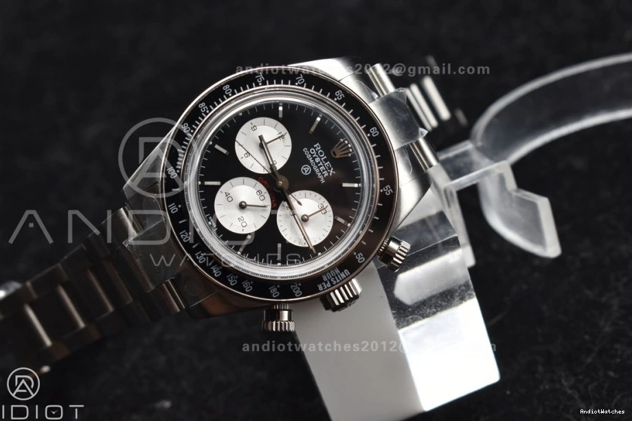 SS ADGF White Daytona SS Black on Bracelet 825 A Edition Comfortable Best Dial 0109
